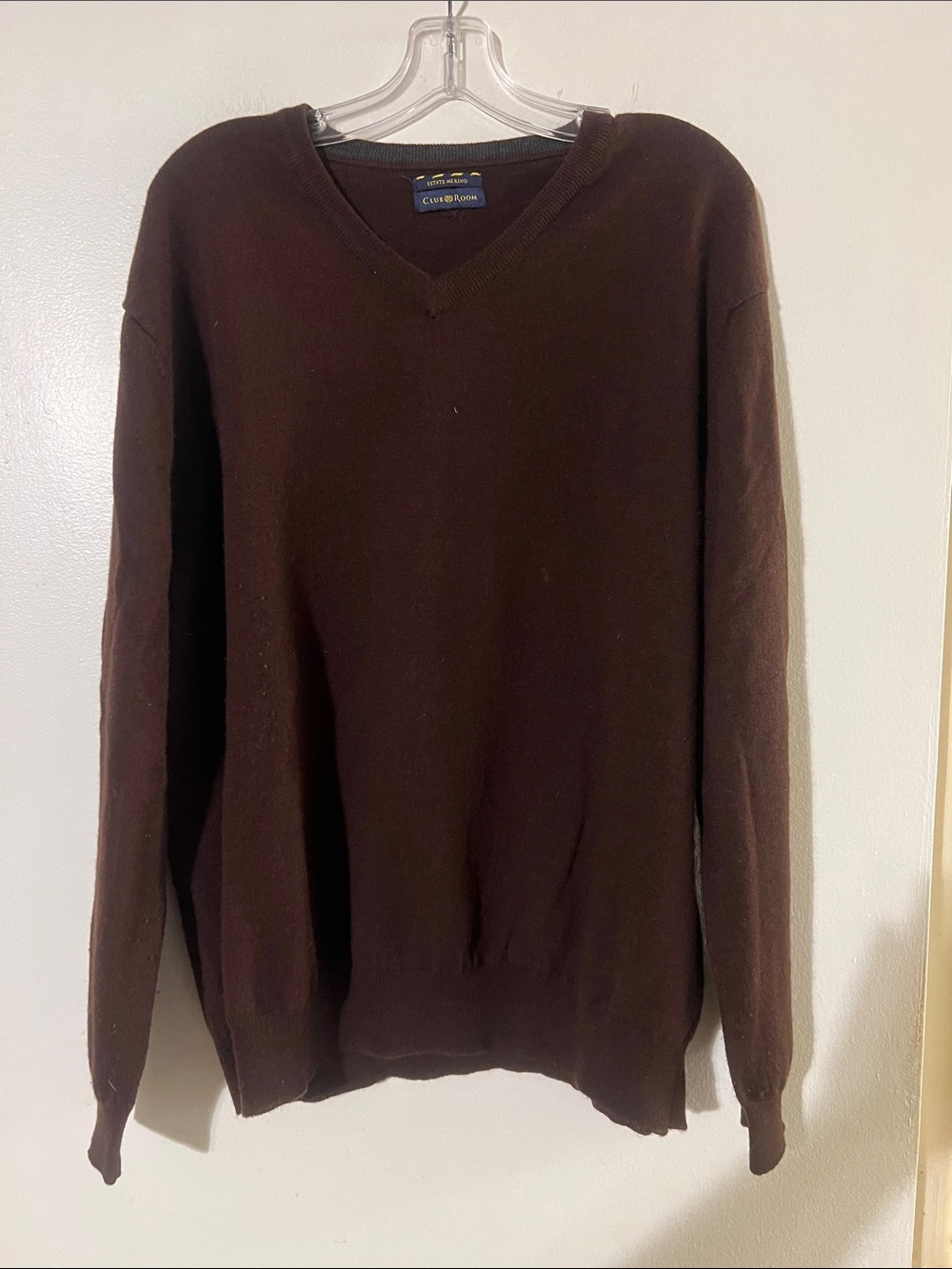 Club Room men’s merino wool v neck sweater